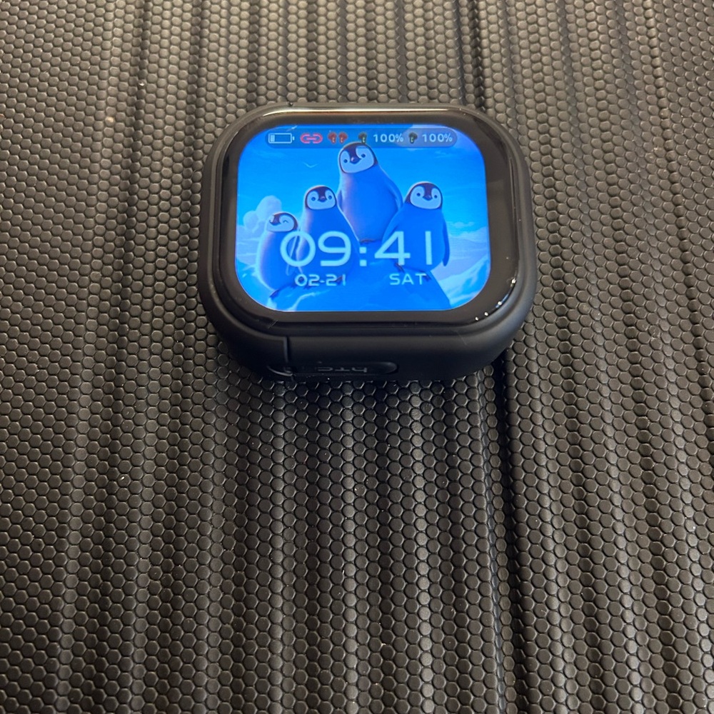 HTC Black Smartwatch with Blue Display